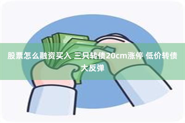 股票怎么融资买入 三只转债20cm涨停 低价转债大反弹