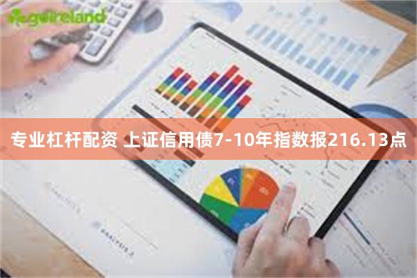 专业杠杆配资 上证信用债7-10年指数报216.13点