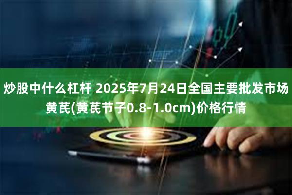 炒股中什么杠杆 2025年7月24日全国主要批发市场黄芪(黄