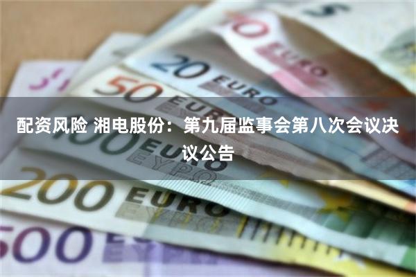 配资风险 湘电股份：第九届监事会第八次会议决议公告