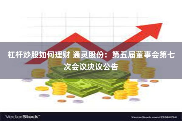 杠杆炒股如何理财 通灵股份：第五届董事会第七次会议决议公告