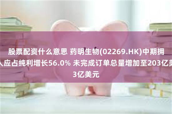 股票配资什么意思 药明生物(02269.HK)中期拥有人应占